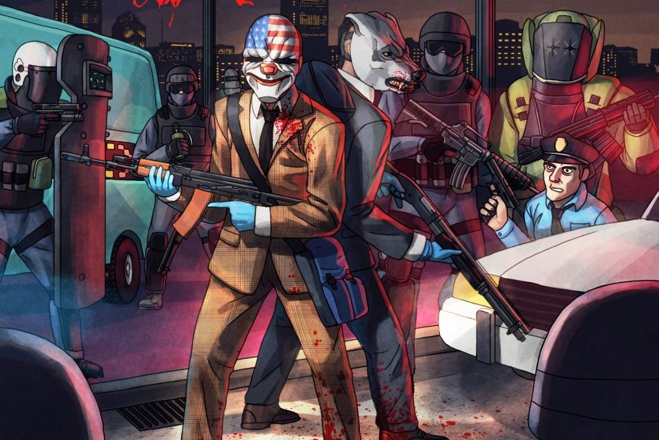 Klik pro zvětšení (Vývojáři Payday 2 se nebojí ani GTA, ani Battlefiledu: Hardline)