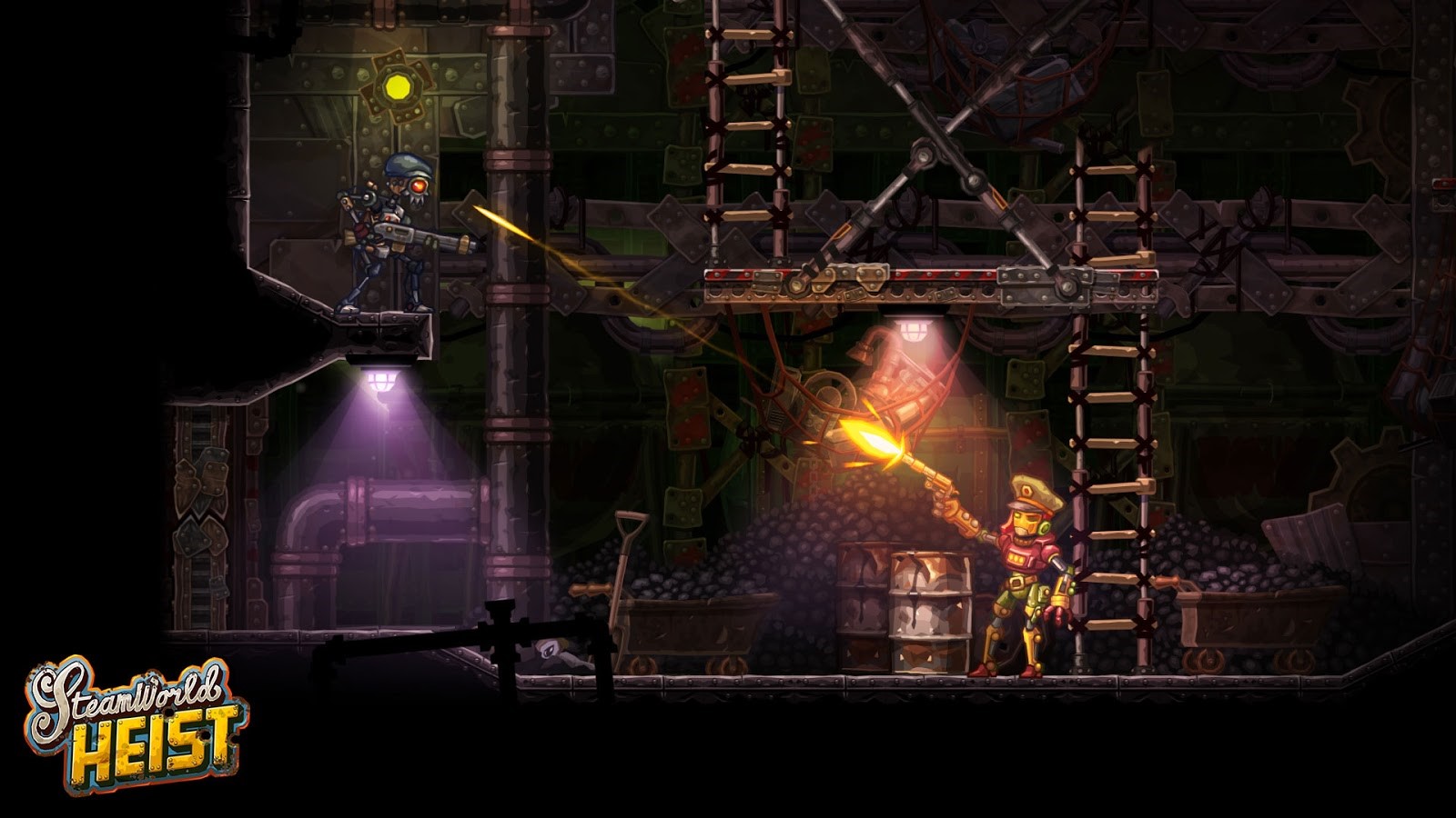 Klik pro zvětšení (SteamWorld Heist ako prvý na 3DS)