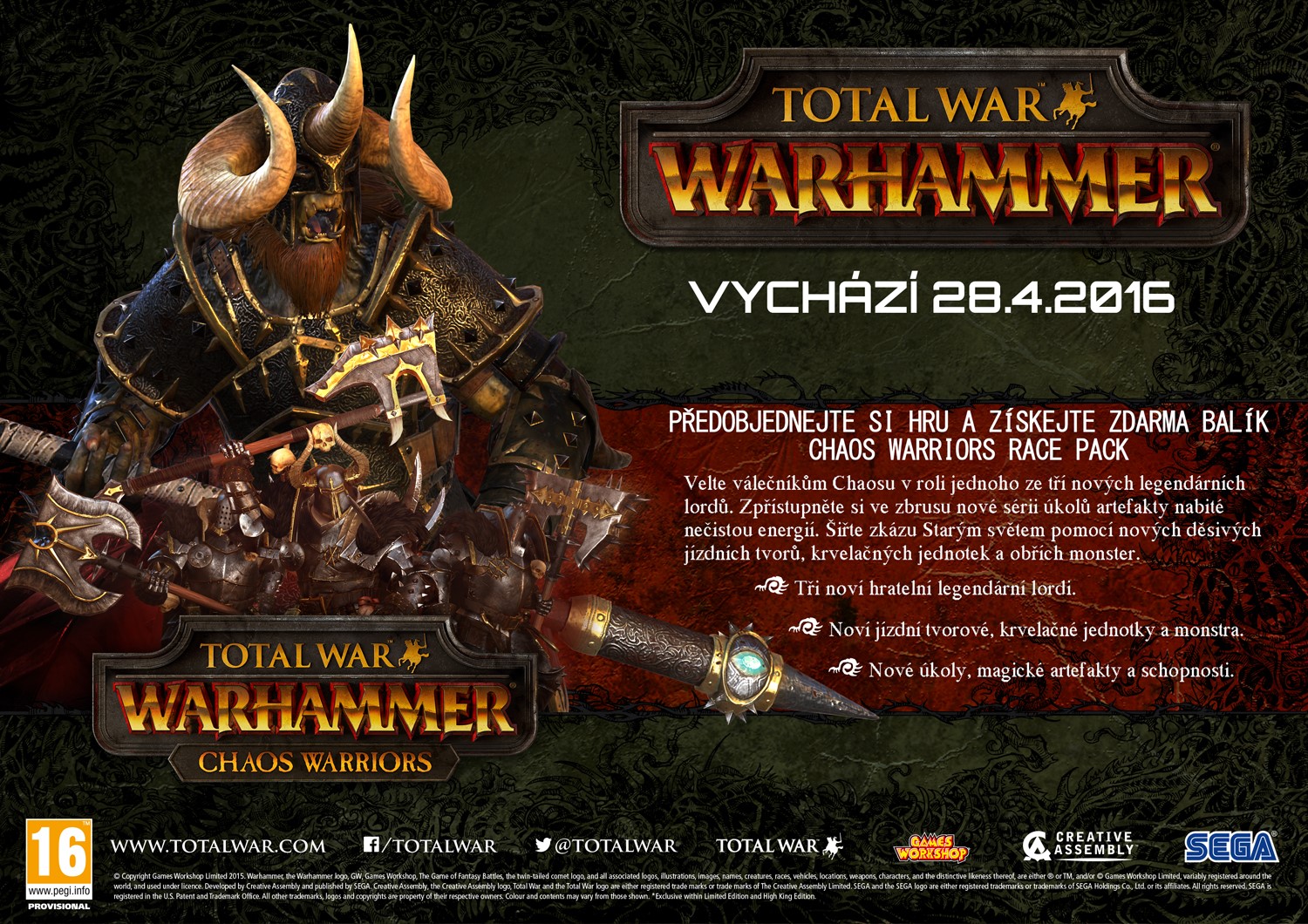 Klik pro zvětšení (Total War: WARHAMMER vyjde 28.4. s českými titulky!)