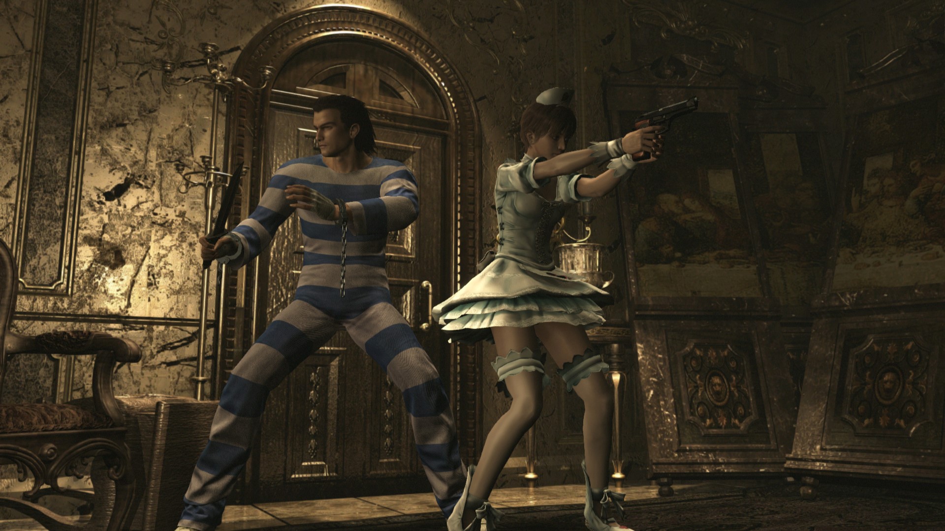 Klik pro zvětšení (Za předobjednávku Resident Evil Origins dostanete kostýmy zdarma)