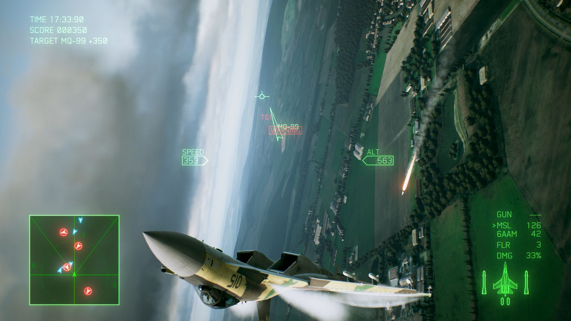 Klik pro zvětšení (Ace Combat 7 na sebe po čase znovu upozorňuje)