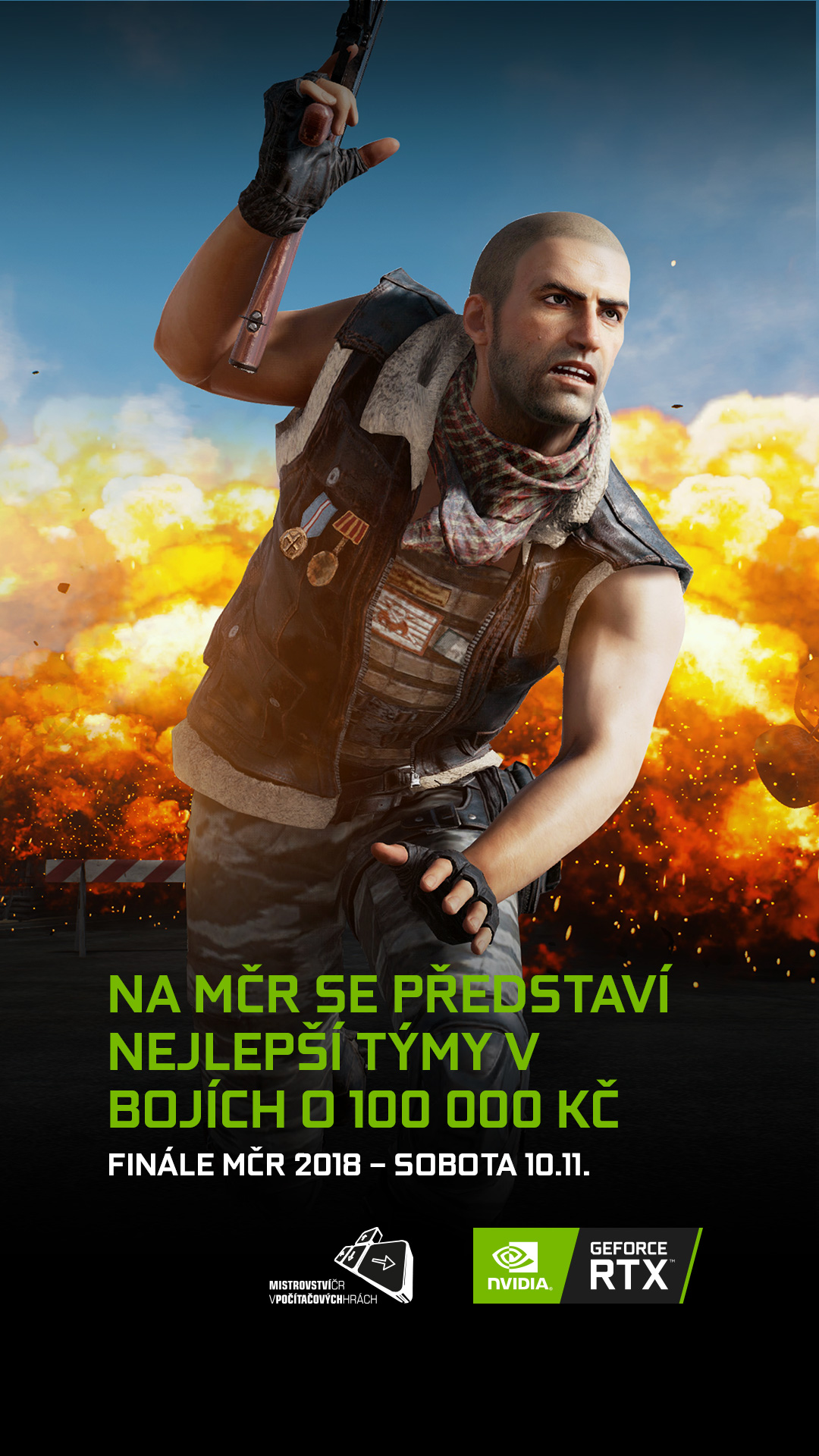 Klik pro zvětšení (Vítězové PUBG turnaje si v Brně rozdělí 100 000.)