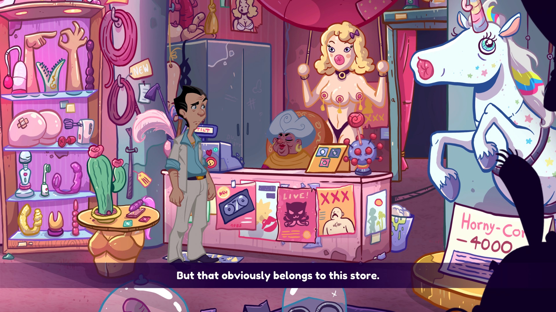 Klik pro zvětšení (Leisure Suit Larry: Wet Dreams Don't Dry - recenze)