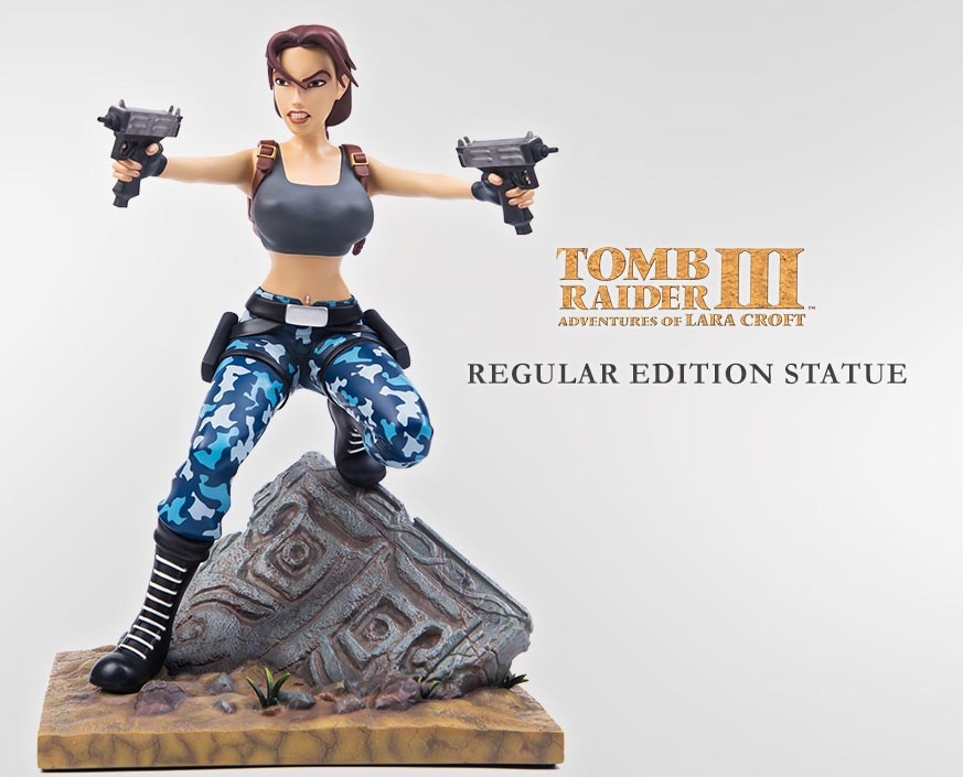 Klik pro zvětšení (Výroční socha Tomb Raider III od Gaming Heads)