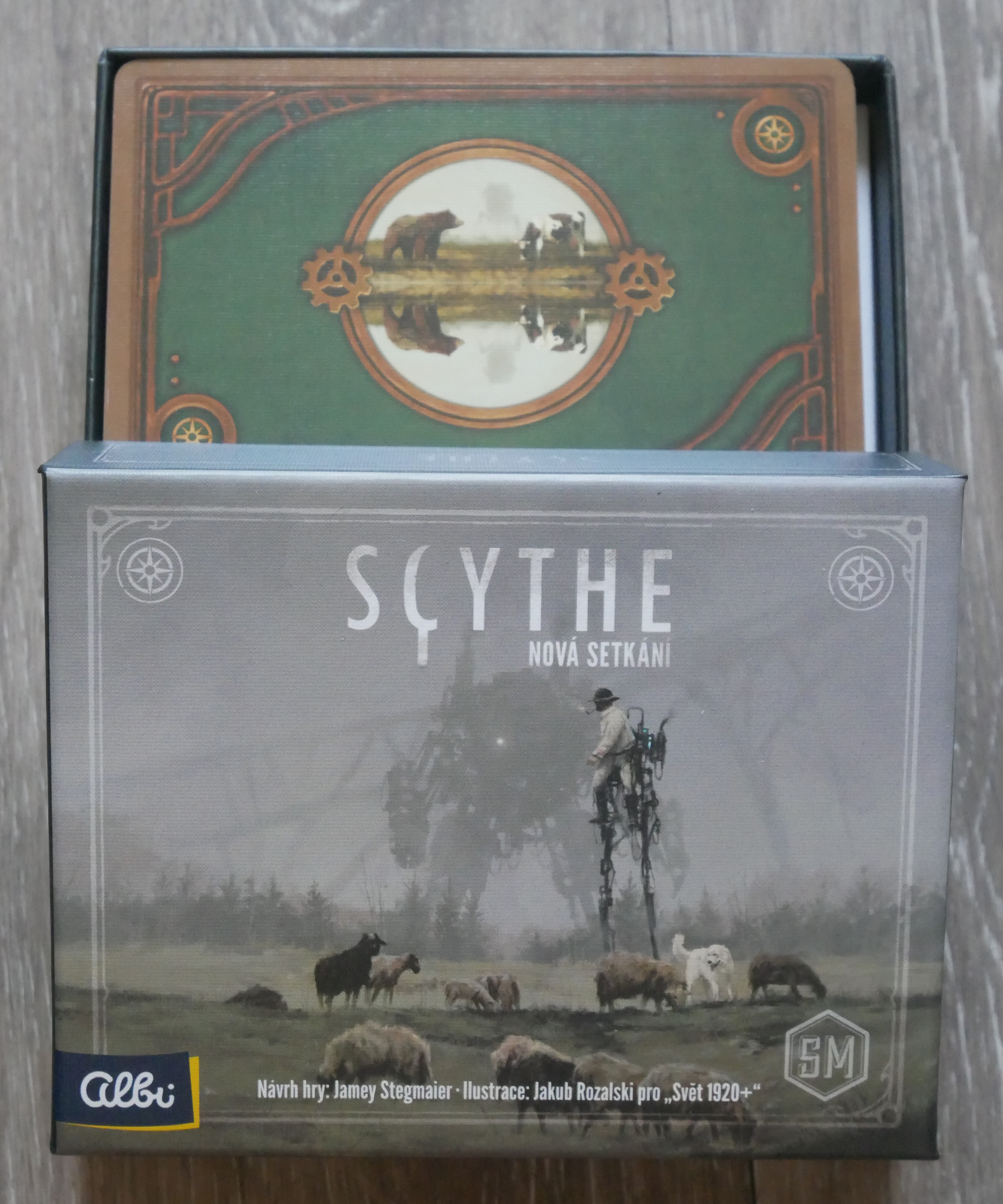 Klik pro zvětšení (Dvě rozšíření pro Scythe: Nová setkání a Vzestup Fenrise - recenze)