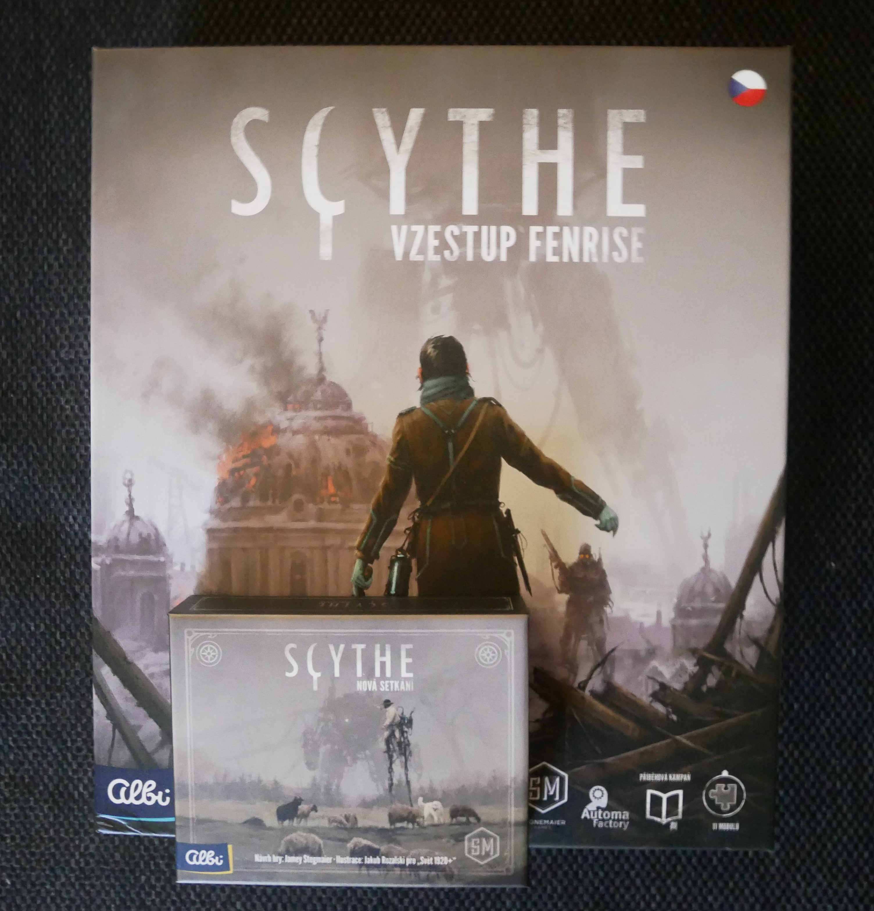 Dvě rozšíření pro Scythe: Nová setkání a Vzestup Fenrise - recenze