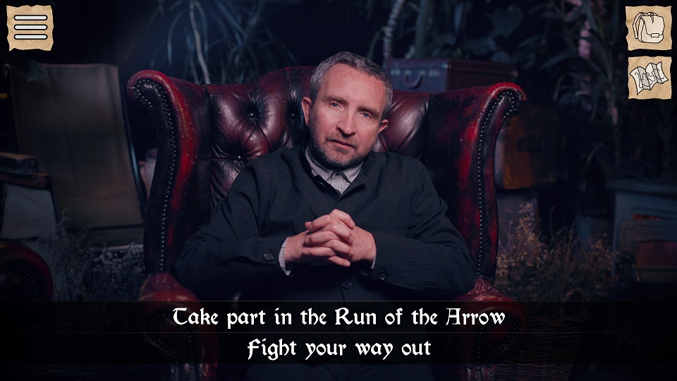 Klik pro zvětšení (Eddie Marsan číta z knihy Deathtrap Dungeon)