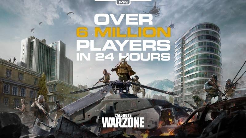 Klik pro zvětšení (Call of Duty: Warzone zažil raketový start)