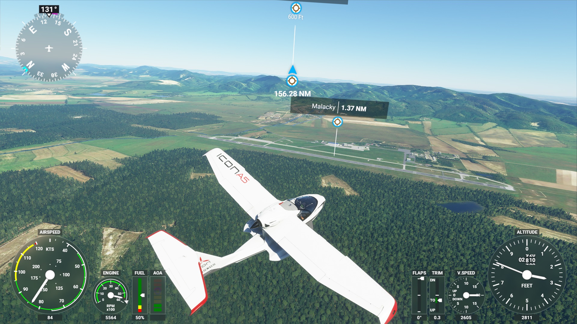 Klik pro zvětšení (Microsoft Flight Simulator 2020 - recenze)