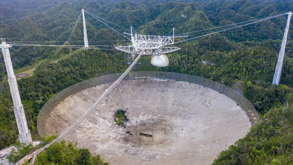 V ktorých hrách sa objavil zničený rádioteleskop z Arecibo?