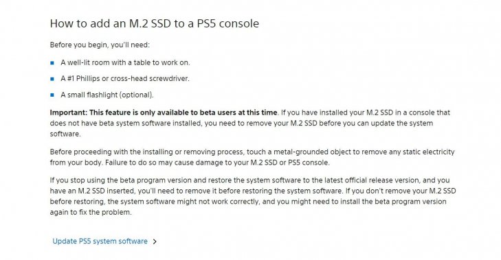 Klik pro zvětšení (Do PS5 budeme môcť už čoskoro vkladať vlastné SSD disky)