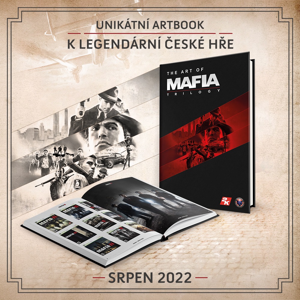 Klik pro zvětšení (Legendární česká hra v obrazech. Oznámena kniha The Art of Mafia Trilogy)