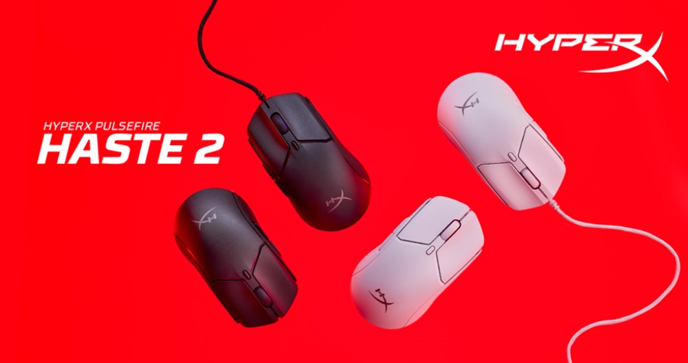 Klik pro zvětšení (HyperX přináší novou ultralehkou myš Pulsefire Haste 2)