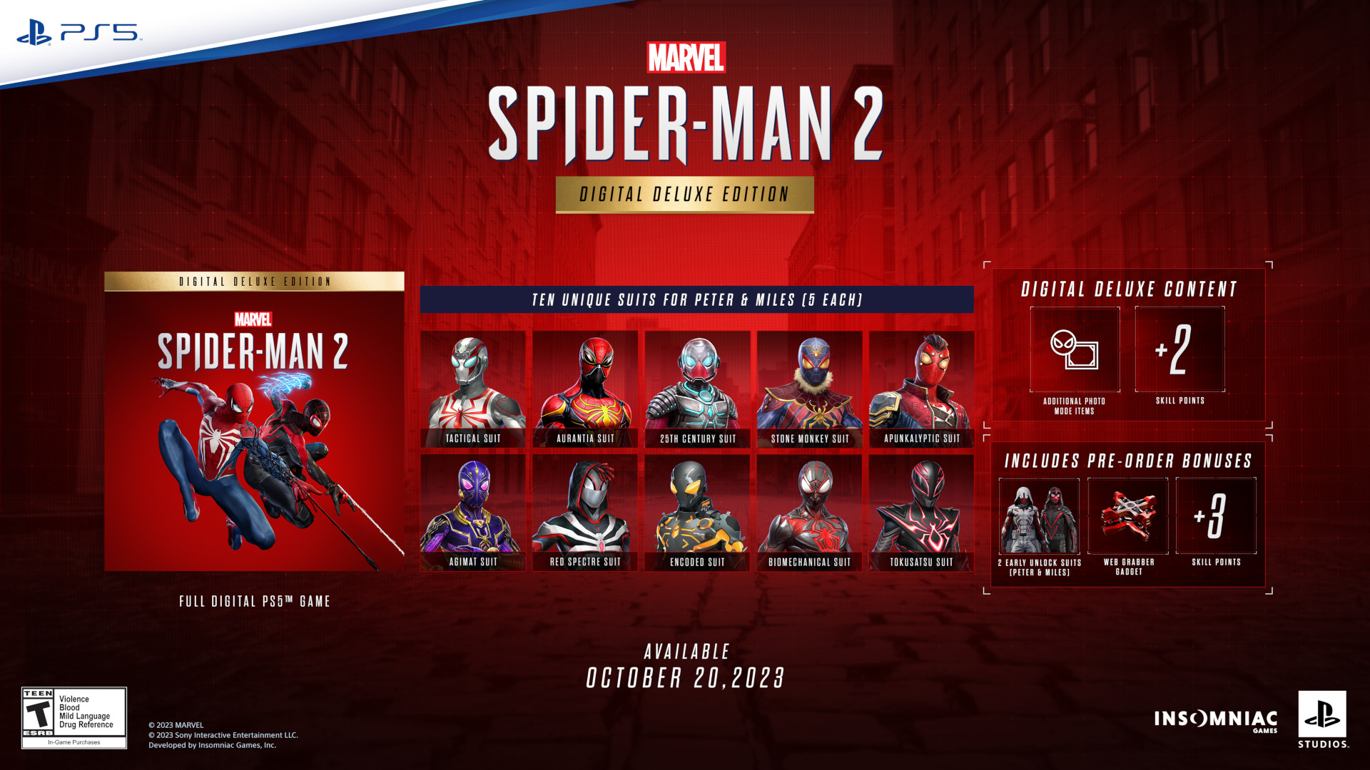 Klik pro zvětšení (Marvel´s Spider-man 2 má datum vydání a předobjednávek)