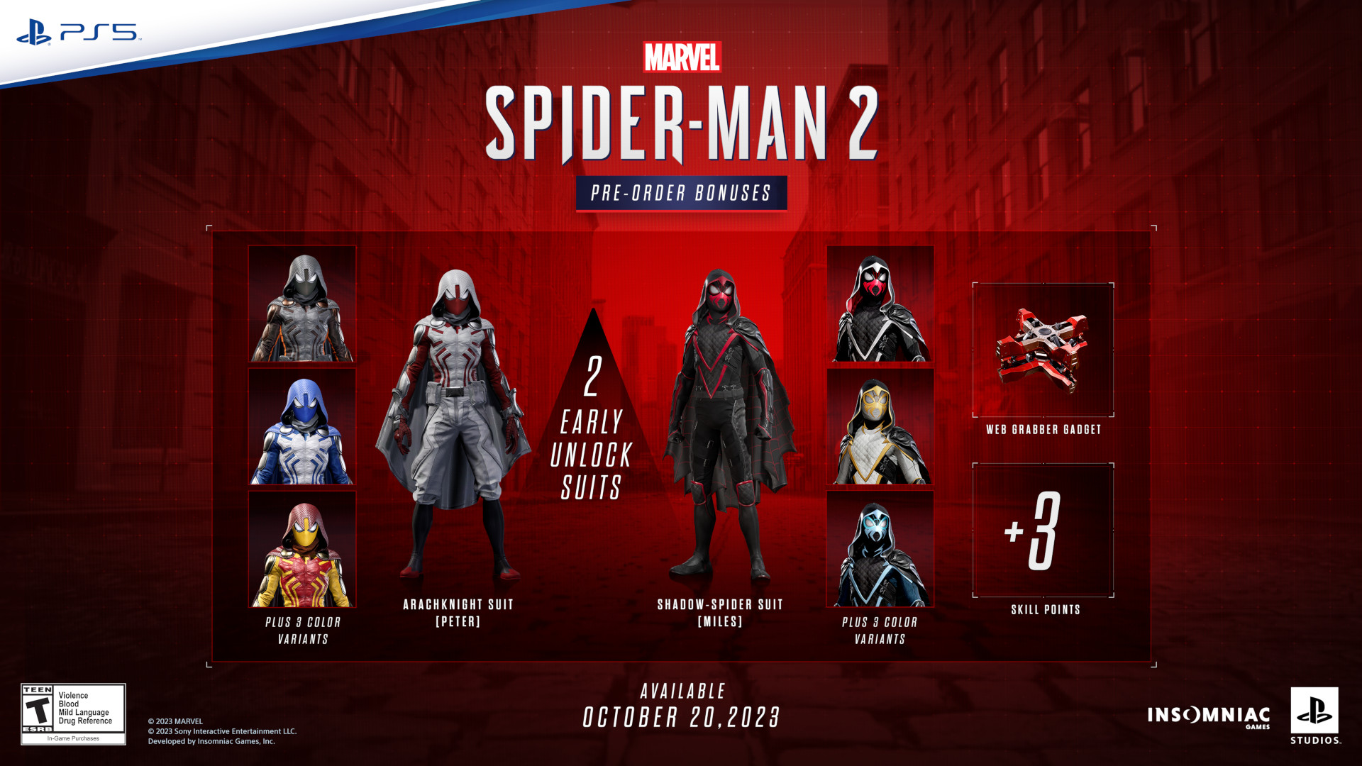 Klik pro zvětšení (Marvel´s Spider-man 2 má datum vydání a předobjednávek)