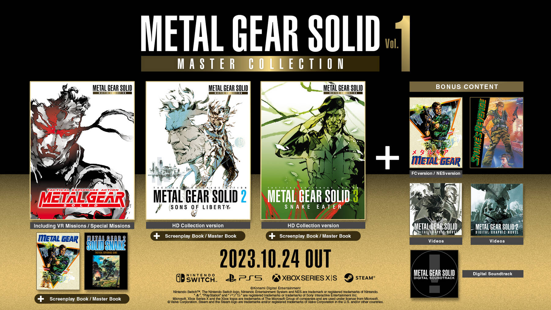 Klik pro zvětšení (Metal Gear Solid: Master Collection - Volume 1 má dátum vydania)