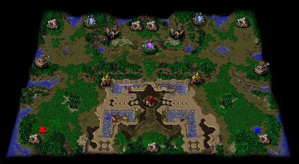 Klik pro zvětšení (Warcraft 3 mapa: Justice)