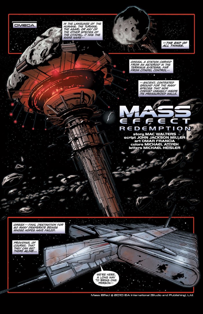 Klik pro zvětšení (Ukázka z komixu Mass Effect: Redemption)
