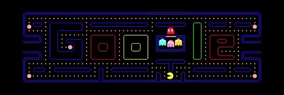 Klik pro zvětšení (Google má dnes hratelné logo - zapařte Pac-mana!)