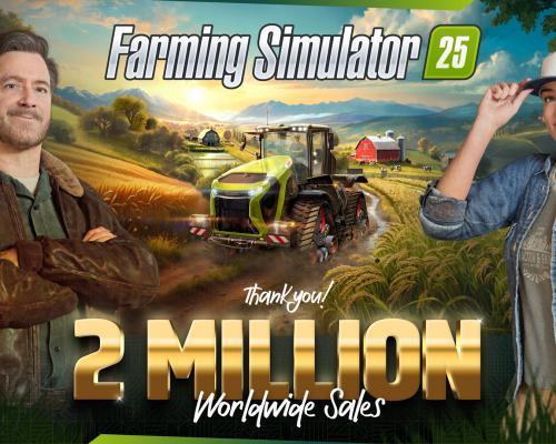 Farming Simulator 25 už prodal přes dva miliony kopií