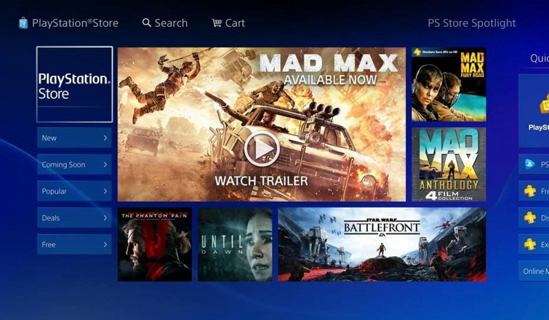 V US dostal PS Store redesign