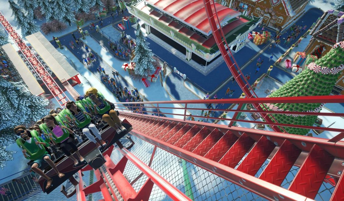 Planet Coaster dostal vánoční update