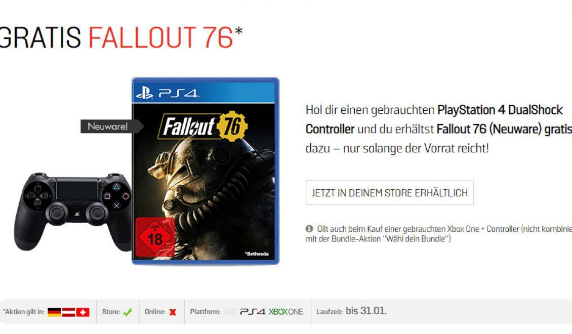 GameStop sa snaží zbaviť Falloutu 76 naozaj zaujímavým spôsobom