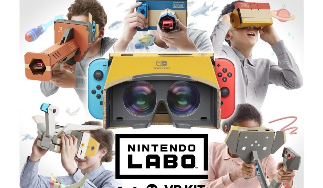 Z Nintendo Labo kit si VR set uděláte už 12. dubna