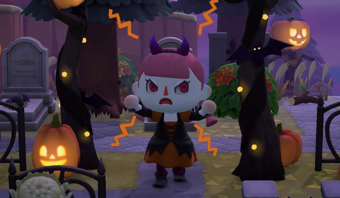 Dýně, kostýmy a Halloween event v Animal Crossing: New Horizons