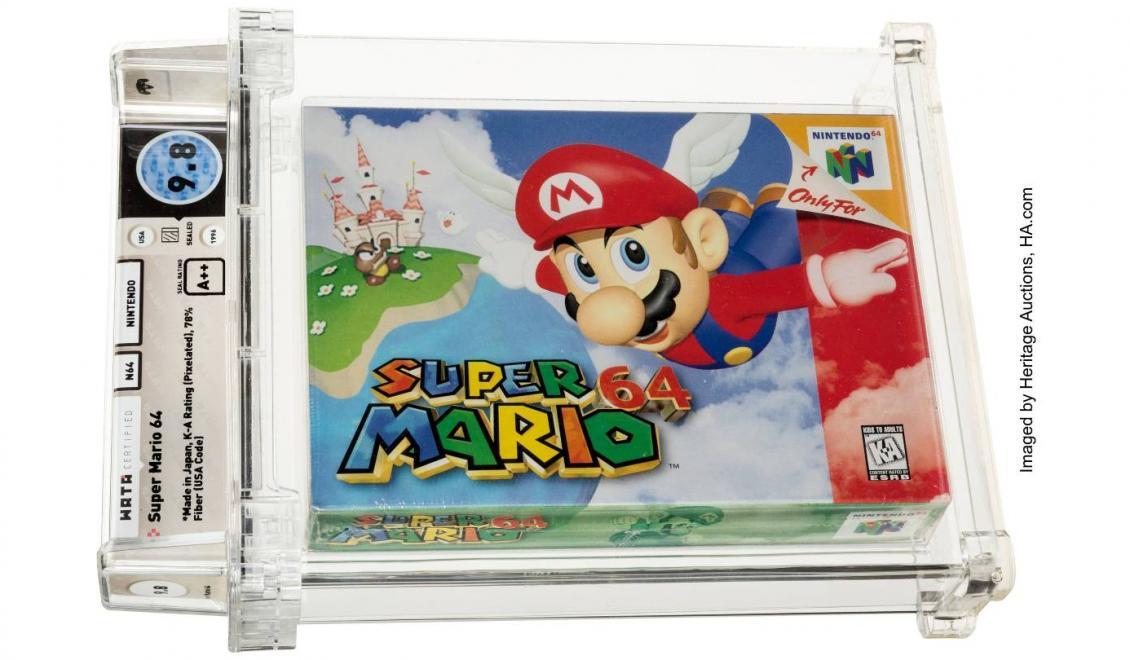 Super Mario 64 sa vydražil za rekordnú čiastku